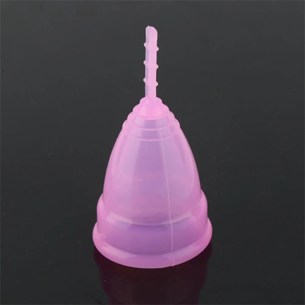 Медицинские Класс силиконовая менструальная чаша многоразовые мягкая чашка большой/маленький 3 цвета Для женщин женской гигиены продукт