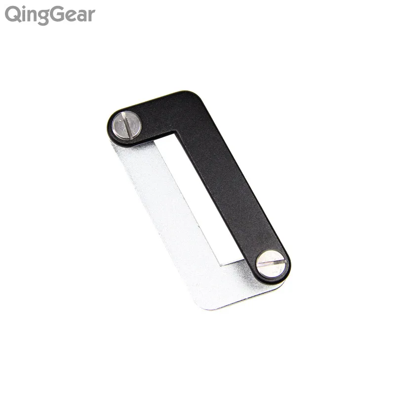 QingGear OKEY Advanced Key Organizer набор ключей для путешествий светильник легко и быстро открывающийся держатель для ключей - Цвет: Black