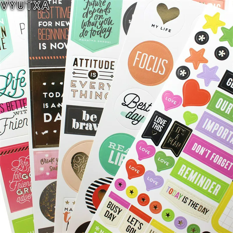 

VYUTXA Dream Big Self- adhesive Paper Sticker for Scrapbooking/ DIY Crafts/ Card Making Decoration