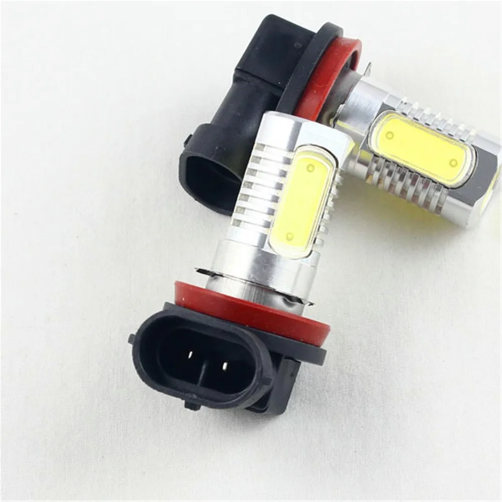 Rockeybright 2 шт. cob h11 h8 Светодиодные Противотуманные фары для гольфа 7 Opel Astra H дневные