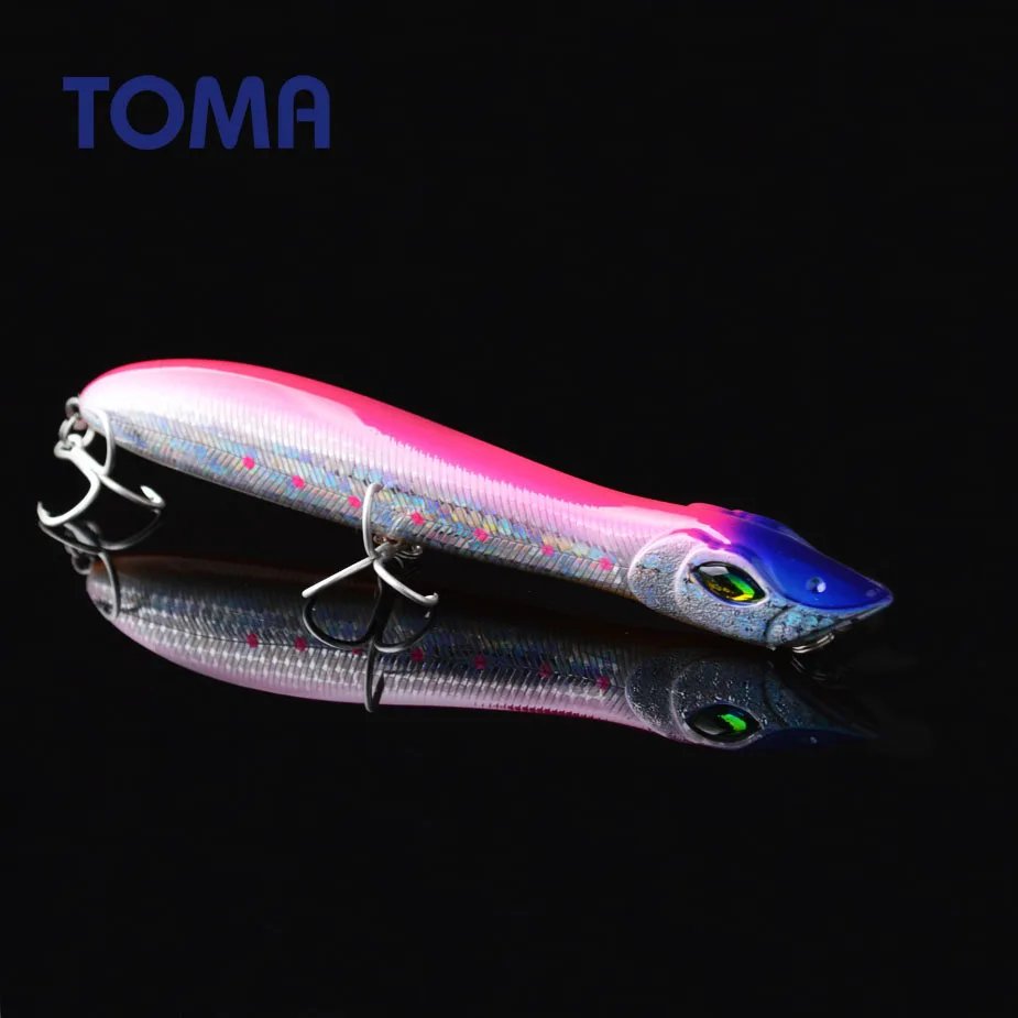 TOMA Topwater Popper Рыбная приманка вобблер 140 мм 27 г жесткая пластиковая искусственная