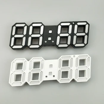 

3D LED Wall Clock Modern Design Digital Table Clock For Home Living Room Decoration