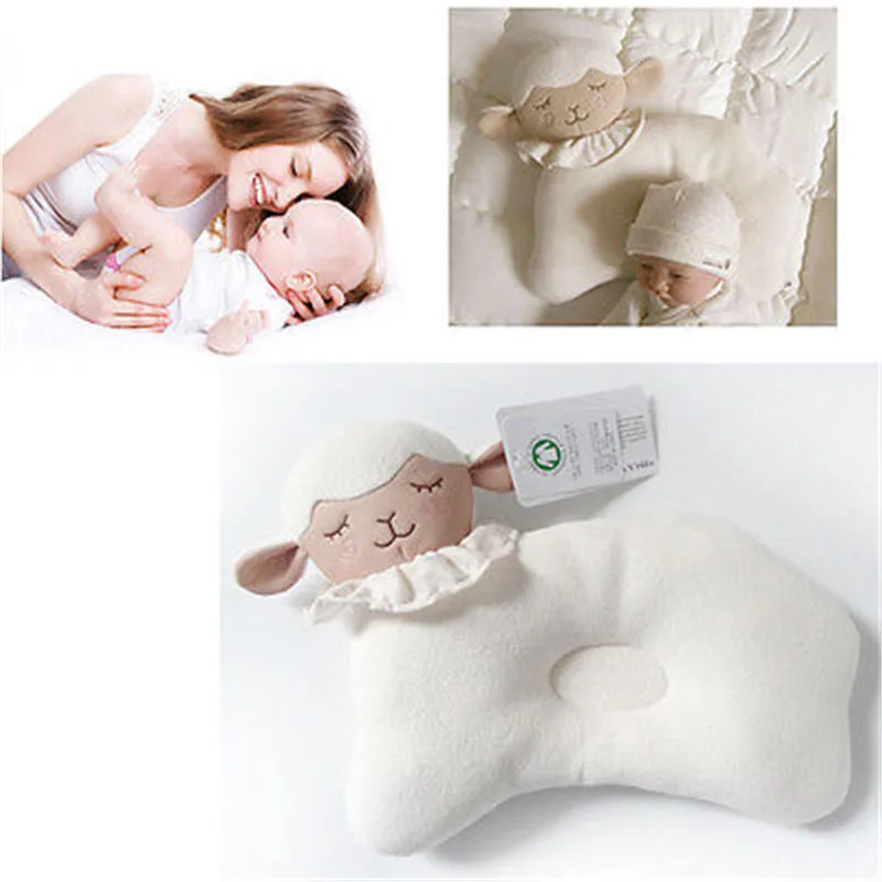 Newborn Baby Pillow Infant Memory Foam Support Prevent Flat Head Sleep
