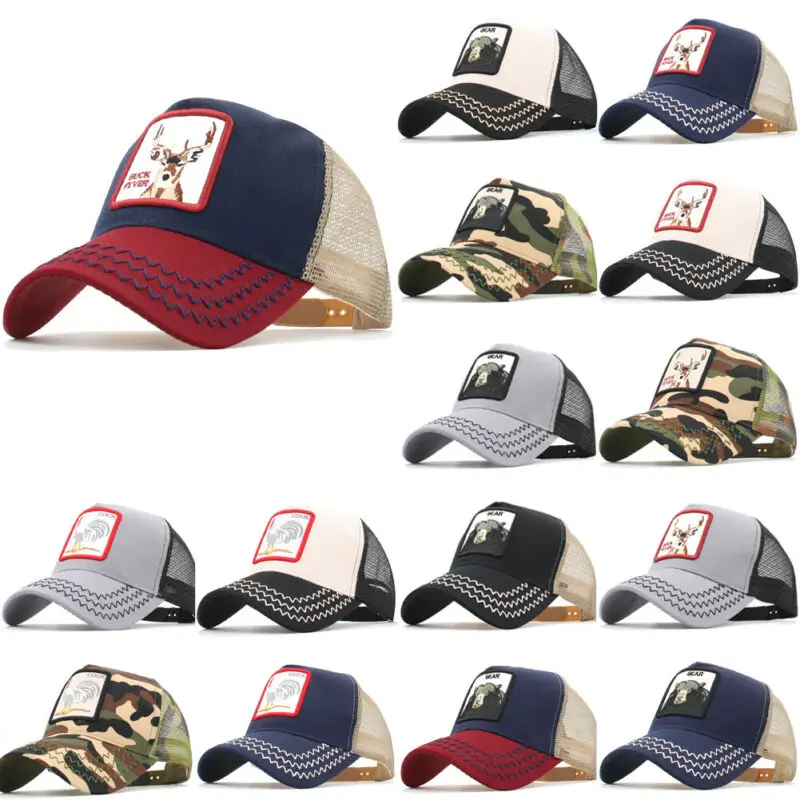 

Mesh Trucker Farmer Casual Baseball Cap Hat Adjustable Sports Animal Outdoor Men