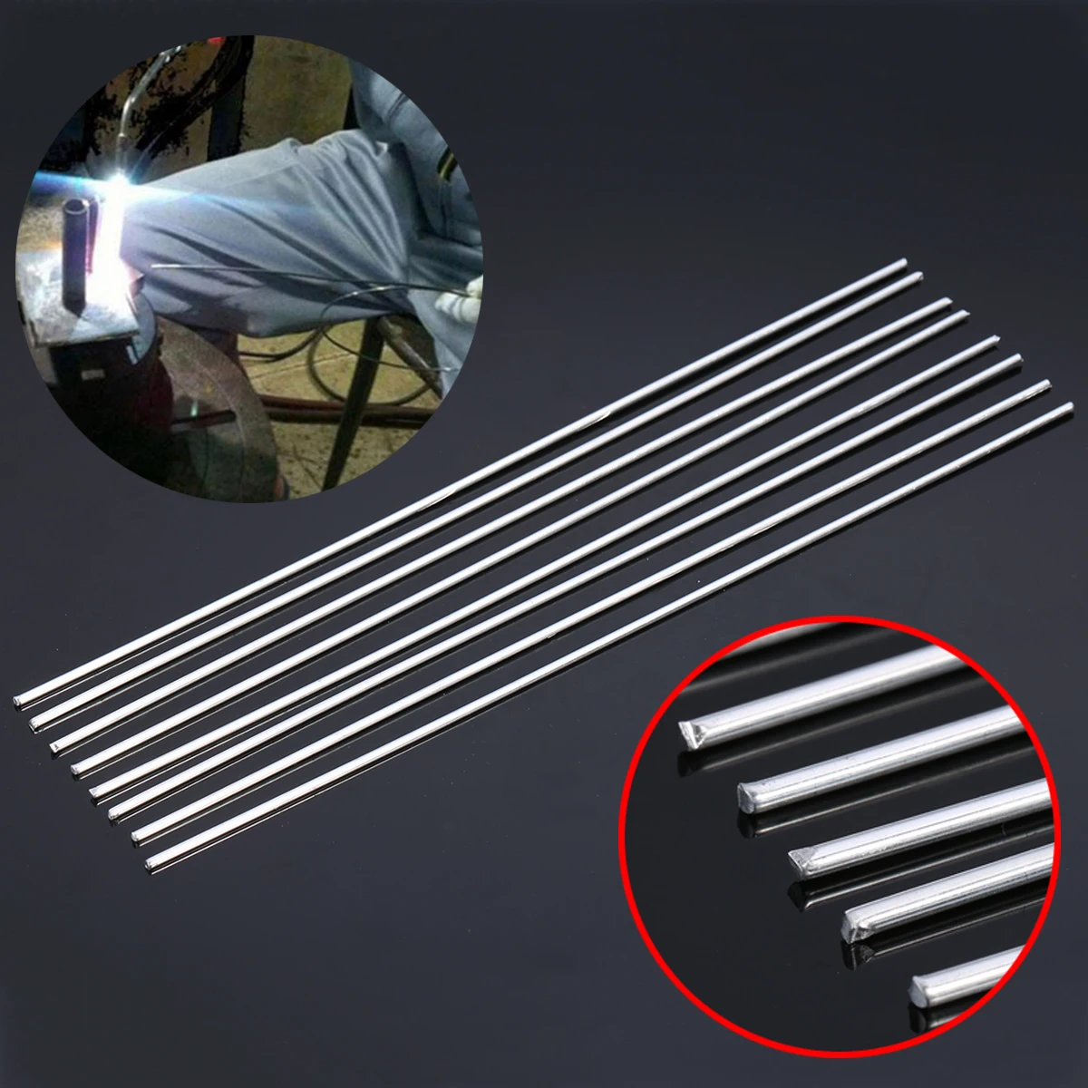 8pcs Aluminium alloy Welding Rods Low Temperature Tig Soldering Brazing