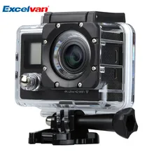 Excelvan Dual Screen Sport Action Camera With Photography Hanging Bag Remote Control Wifi 30M Waterproof Sports Camera