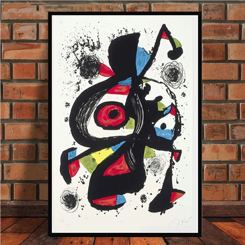 

Poster And Prints Joan Miro Famous Modern Abstract Retro Paintings Art Wall Art Canvas Wall Pictures For Living Room Home Decor