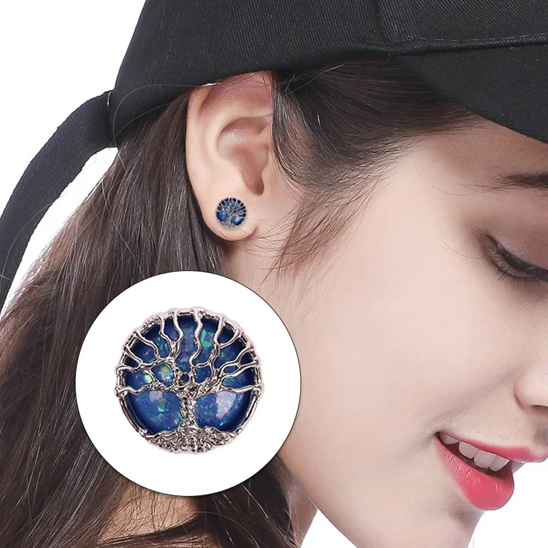 

Ear Expansion Piercing Jewelry Life Tree Hot Personality Design Body Plug Jewelry Round Fashion Jewelry
