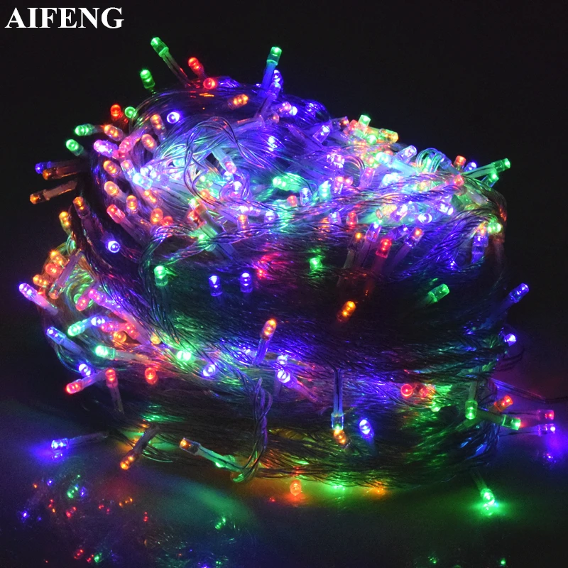 

AIFENG Christmas Light 5M 10M 20M 30M 50M 100M Led String Fairy Light Holiday Wedding Party Decor Garland Light Christmas Lights