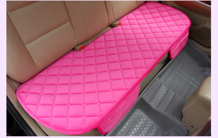 1 шт., плюшевый чехол для сиденья автомобиля, защищает подушка для водительского сиденья, Стайлинг автомобиля, дышащая подушка, алмазные автозапчасти - Название цвета: pink