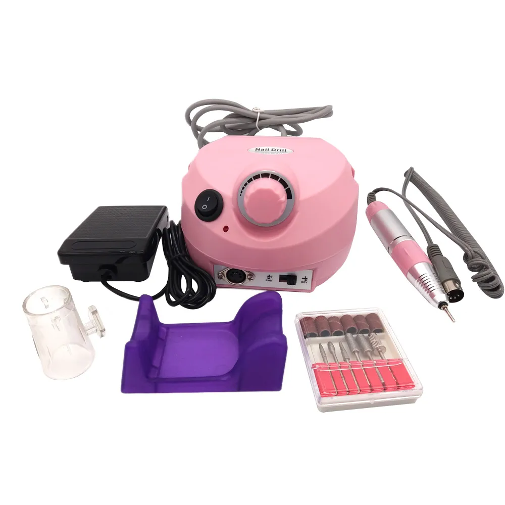 Máquina de Broca de Arquivo de Unha Arte do Prego Elétrica Manicure Predicure Completo Conjunto Acrílico Polisher Conjuntos 30000rpm Kit 3 acrílico arte do prego polisher conjuntos