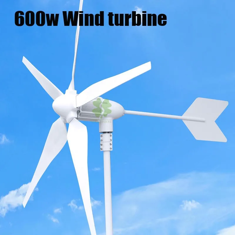 

Hot Selling Rated 600w Max power 800w 3/5 Blades Small Wind Generator/Wind Turbines/Wind Mill 12v/24v Available .CE Approved