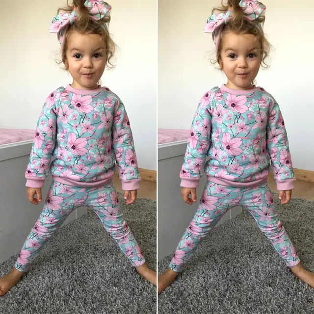 Baby Girl Sets Kids Clothing 2018 New Fall Winter Girls Clothes Sweatshirts Casual Pants Baby Girl Sets Kids Clothing 2018 New Fall Winter Girls Clothes Sweatshirts Casual Pants