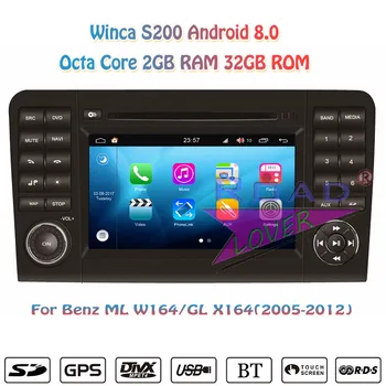 

Winca S200 Android 8.0 Car DVD Player For Benz ML W164 GL X164 (2005 2006 2007 2008 2009 2010 2011 2012) Stereo GPS Navigation