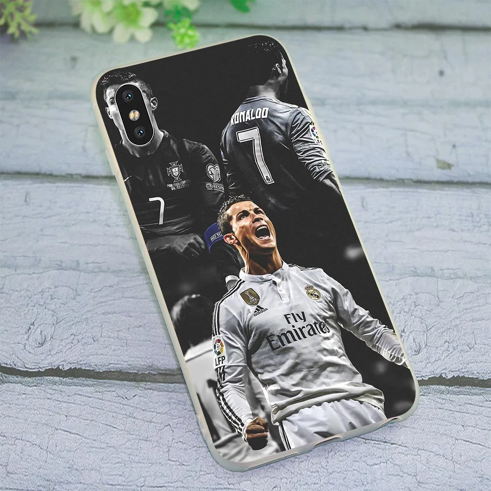 

Soft TPU Silicone Cover for iPhone 7 Plus CR7 Cristiano Ronaldo Phone Case for iPhone 8 X Xs Max XR 5 5s se 6 6s 7 Covers