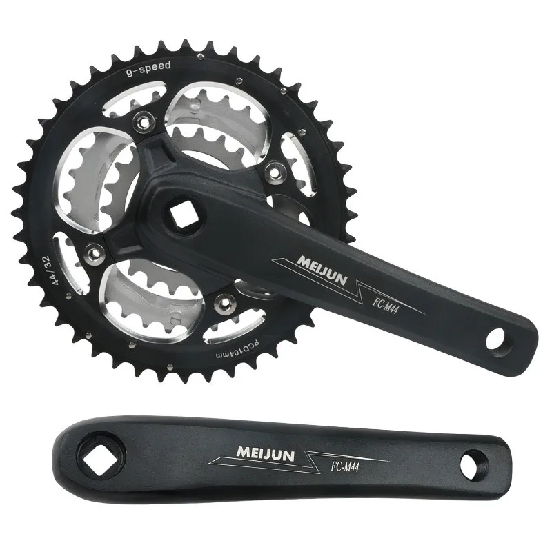 Mountain bike crankset aluminum alloy 22 32 44T MTB 9/27 speed bicycle