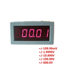 0,5" 5 цифр цифровой вольтметр Напряжение Детектор DC 200mV 2 V 20 V 200 V 600 V Вольт Панель метр Красный светодиодный тестер измеритель с дисплеем