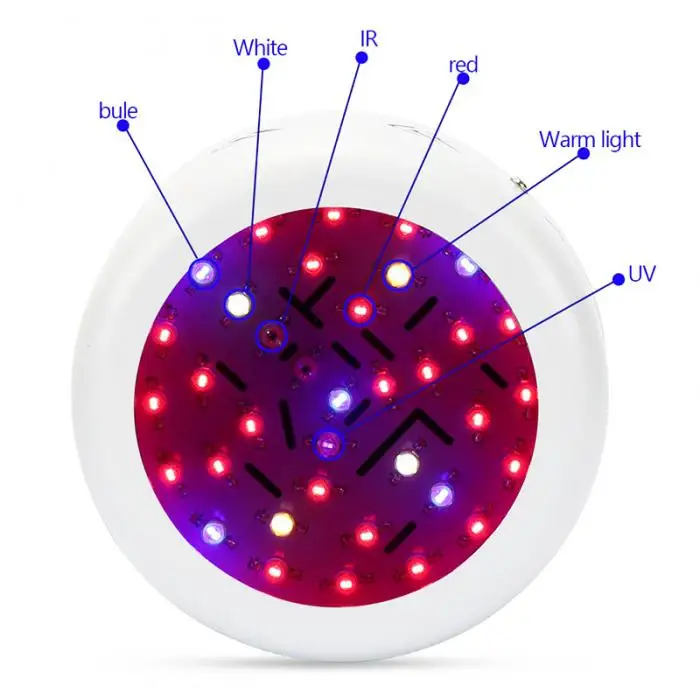 360 W светодиодный освещение для выращивания растений красные, синие УФ ИК 36 светодиодный s цветы овощи растет лампа для парниковый эффект;