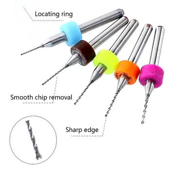 

50pcs 0.5-0.9mm Drill Bits Tools Tungsten Carbide Micro Drill Bits Set Engraving Tools for PCB Circuit Board With Box