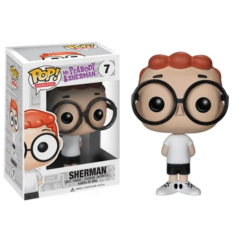 

Original Funko POP Mr. Peabody & Sherman - SHERMAN Glasses Boy Vinyl Figure Collectible Model Toy