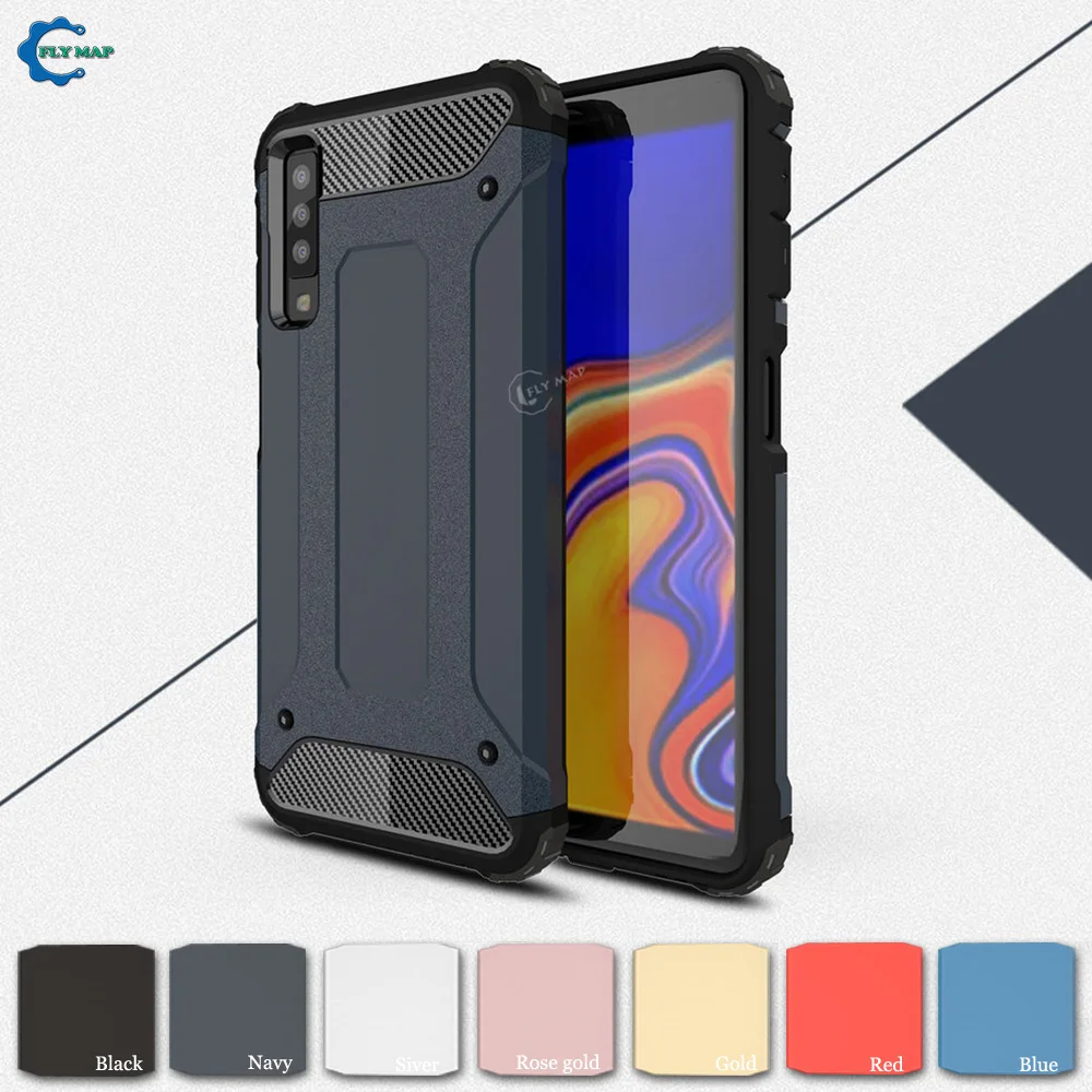 

Armor Cover for Samsung Galaxy A7 A8 2018 A750 A750F A750FN A530F A530F/DS Silicon Phone Case SM-A750F SM-A750F/DS SM-A530F Case