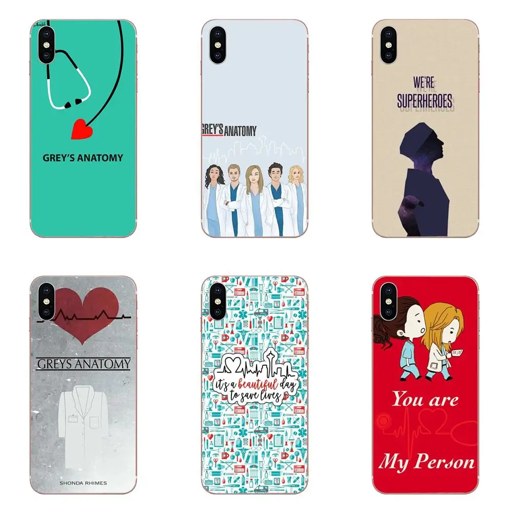 

Mobile Cases For Apple iPhone X XS Max XR 4 4S 5 5C 5S SE 6 6S 7 8 Plus Gray's Anatomy Doctor Nurse Stethoscope