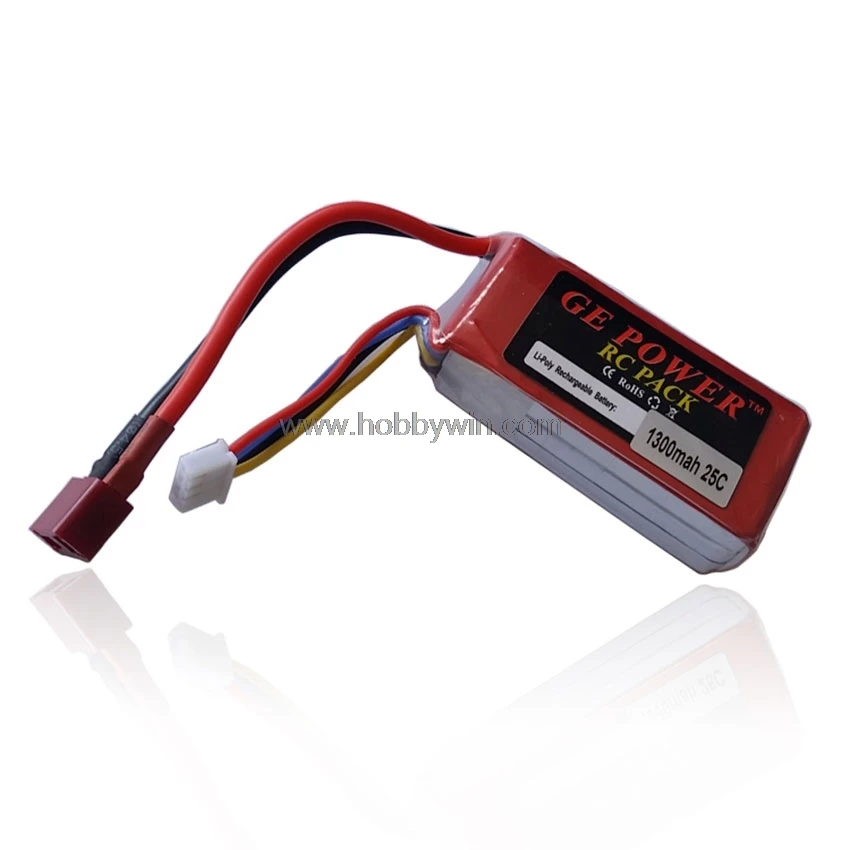 Литий полимерный аккумулятор 11 1 V 3S 1300mAh 25C для радиоуправляемой модели вертолета