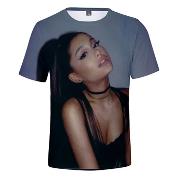 

Summer Ariana Grande 3D t shirt women men Fashion Harajuku Hip Hop Streetwear Ariana Grande 3D Short Sleeve women's t shirt Top