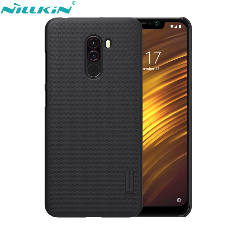 

NILLKIN Matte Phone Cases for Xiaomi Pocophone F1 Case Poco F1 Cover Hard PC Protective Shell Back Cover & HD Screen Protector