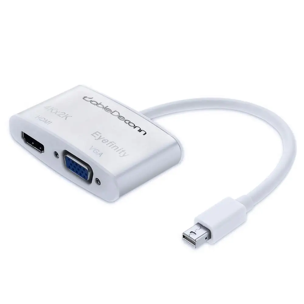 Переходник Mini Display port на VGA/HDMI 4K для проектного дисплея mackbook hdtv адаптер порта