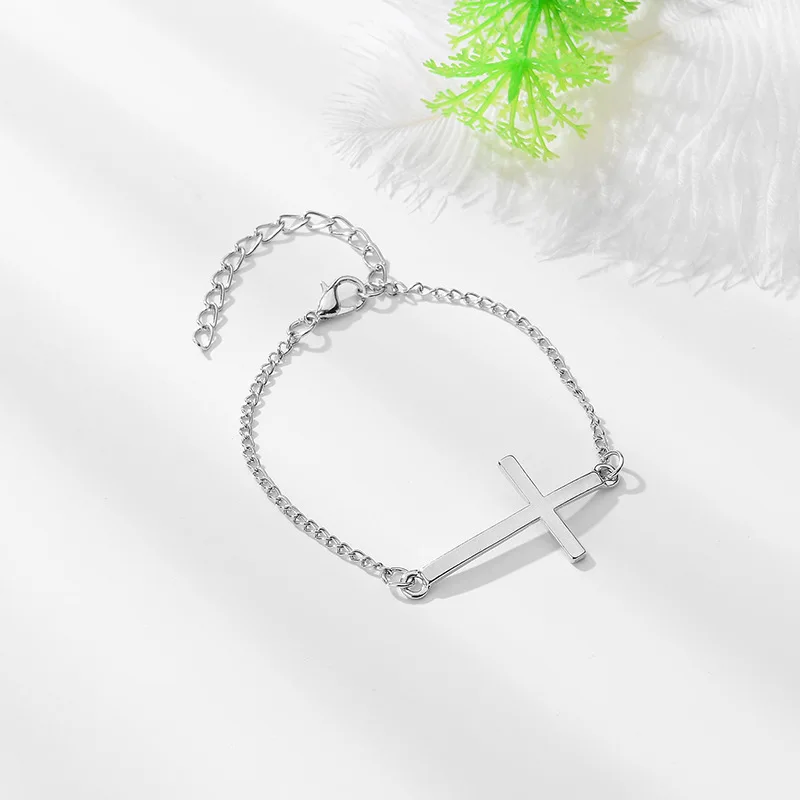 Браслет дружбы фенечки для пар braclet цепь Ссылка Шарм Крест браслет женский femme