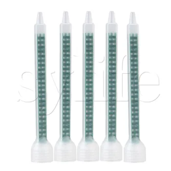 

3.5mm FMC08-24 Spiral Dispenser Green Square Static Mixer Nozzle Pack of 5