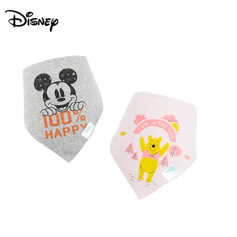 Слюнявчик для малышей Disney хлопковый слюнявчик новый мультяшный детский двойное