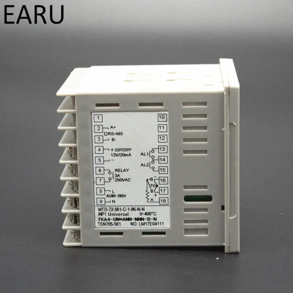 72*72mm Digital Temperature Controller Control AC85-265V Power Thermocouple Universial K J PT100 Input SSR+Relay / 4-20mA Output