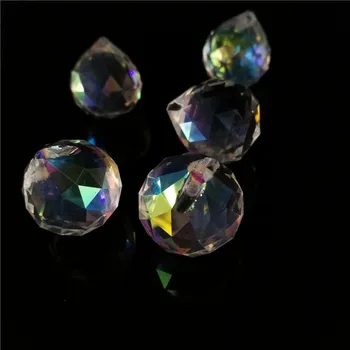 

AB 50pcs 15mm Excellent Workmanship Crystal Faceted Ball For Partition Curtain Decoration Big Promotion