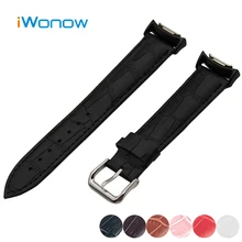 Genuine Leather Watch Band 20mm for Samsung Gear S2 SM R720 R730 Croco Grain Strap Wrist