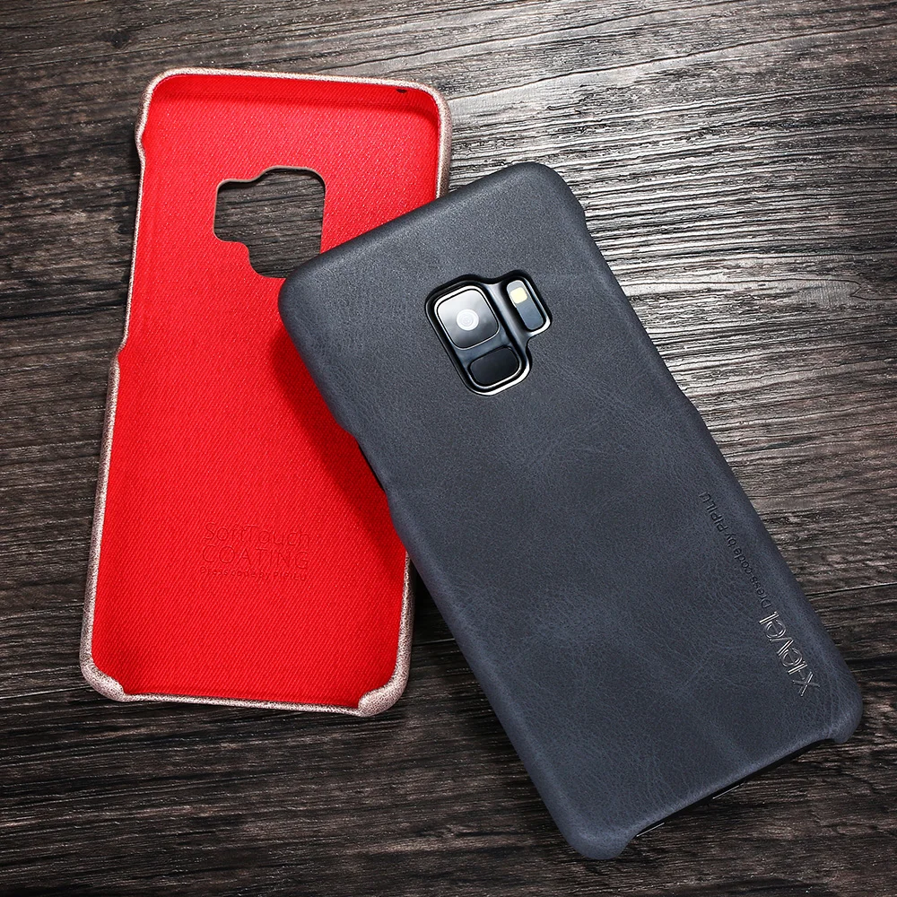 X Level чехол для samsung Galaxy S10 Plus из искусственной кожи Note 9 телефона s черный|case for