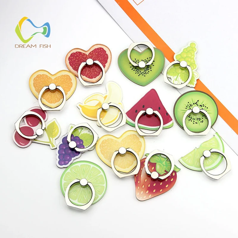

Popular Finger Ring Smart Phone Stand Fruit Holder for Iphone Xs Max Xr Grip Stand for Huawei Honor 9 Lite Soporte M Vil Coche