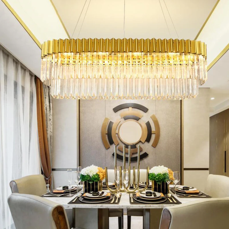 jmmxiuz Luxury design modern chandelier crystal LED lamp AC110v 220v chandelier crystal foyer ...