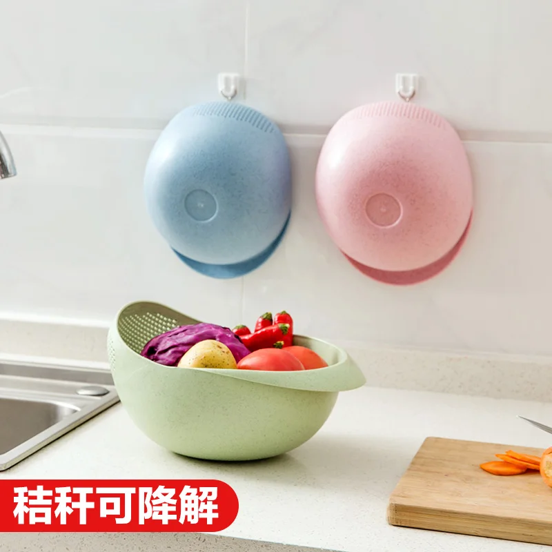 Пшеничная соломенная корзина с фруктами taomee бытовой корзины на кухне стиральная
