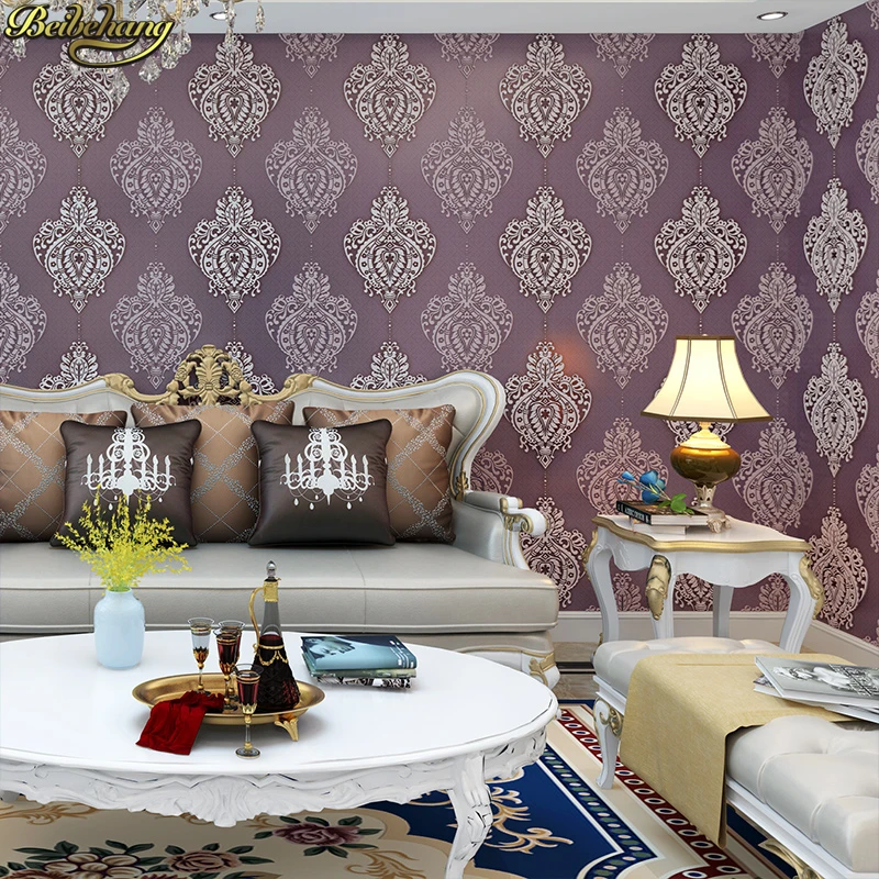 beibehang Deer skinned Damascus relief 3D Wallpaper For Walls Decor Wall paper Rolls For Bedroom Living room Sofa TV Background