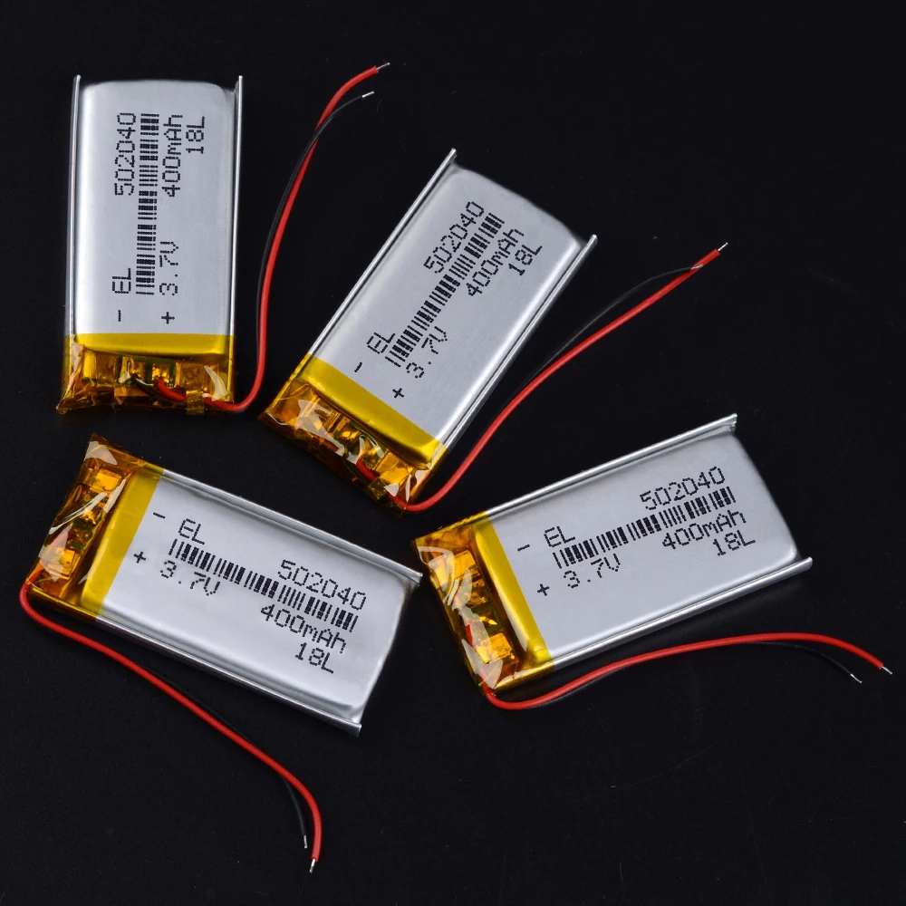 3 7 V 400mAh 502040 литий полимерная LiPo аккумуляторная батарея ионные ячейки для Mp3 Mp4 Mp5 DIY