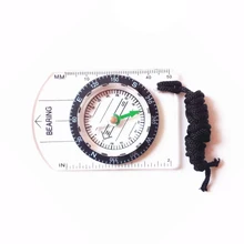 Горячая новинка прозрачный пластиковый компас пропорциональный отпечаток ноги Путешествия Открытый Кемпинг Туризм Военный компас инструменты масштаб функция