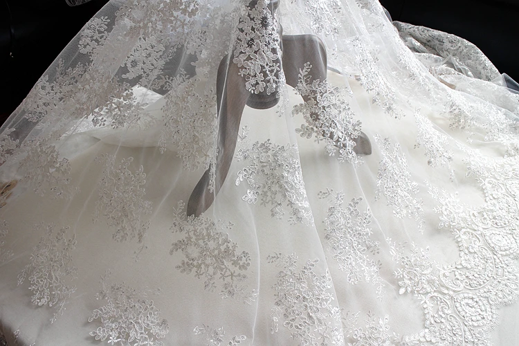 Черный белый свадебное платье кружева украшения ткань Блестки ручной работы Diy Материал вышивка аксессуары RS1229