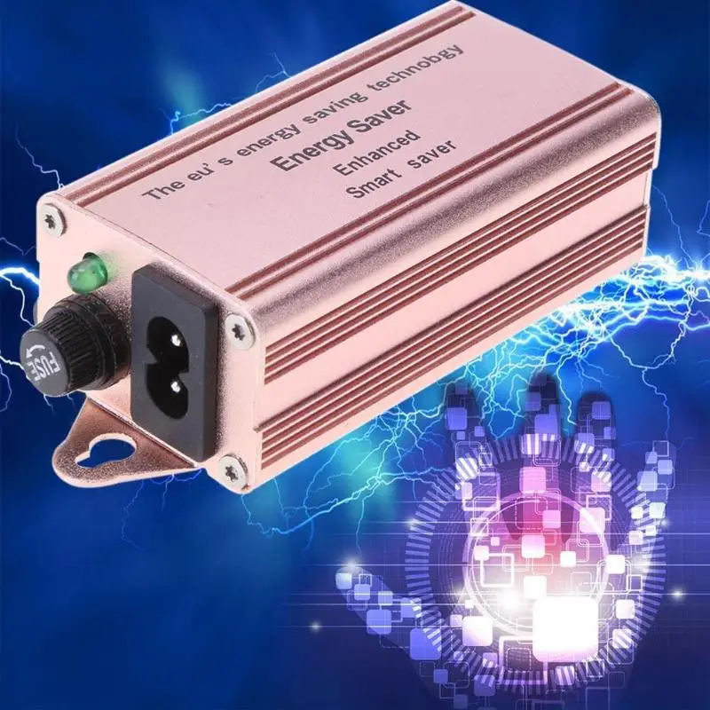 

110-240V Intelligent Power Saver Smart LED Electricity Enhanced Energy Saving Box Power Gold (EU Plug)