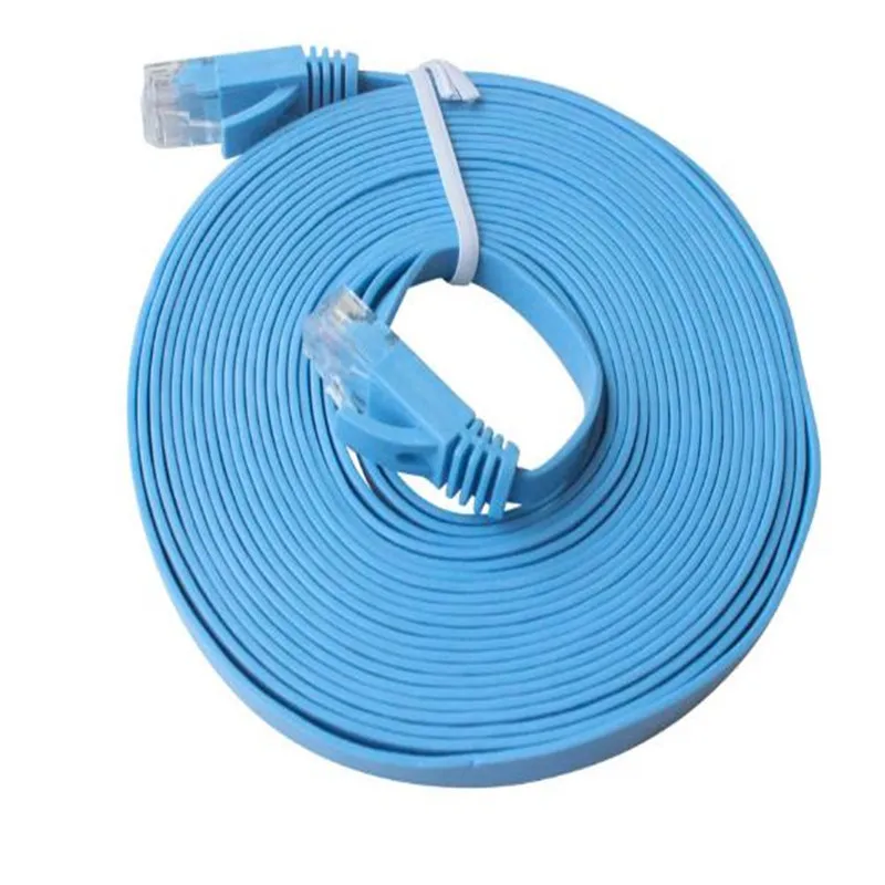 

RJ45 CAT6 pure copper Gigabit flat line broadband line Ethernet router computer network set-top box 1/2/3/5/10/15/20/25/30 m