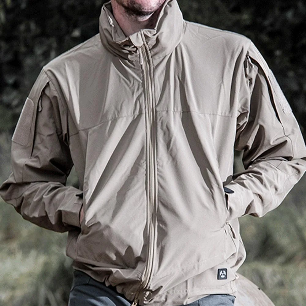TENNEIGHT Открытый Спорт тактический куртка в стиле милитари Для мужчин Soft Shell Водонепроницаемый ветровка с капюшоном пальто Повседневное альпинизм куртка - Цвет: Khaki Plus velvet