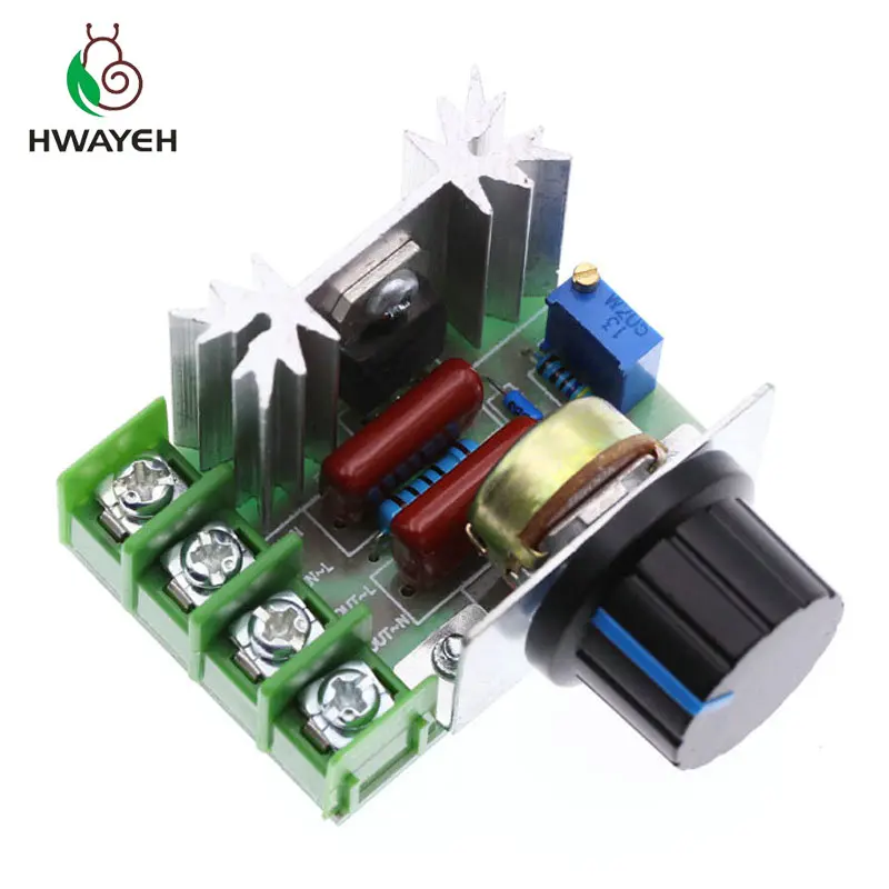 

Free Shipping AC 220V 2000W SCR Voltage Regulator Dimming Dimmers Speed Controller Thermostat