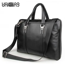 Модная мужская сумка из натуральной кожи в английском стиле, модный портфель из натуральной кожи, деловая сумка из натуральной кожи для ноутбука 15 дюймов