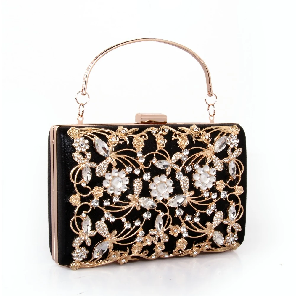 black and gold shoulder bag